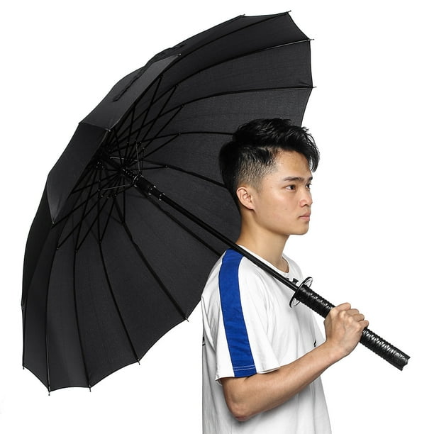 Stoneway Black Samurai Sword Handle Umbrella Katana Sword Handle With
