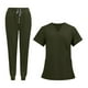 thumbnail image 4 of Uniforme de enfermera,Conjunto de uniforme de enfermera,pantalón largo,parte e inferior del uniforme,Traje de trabajo de enfermera para mujer,ropa de trabajo para spa y peluquería de, 4 of 10