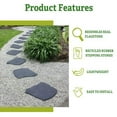 Gardener's Supply Company Flagstone Recycled Rubber Stepping Stone For