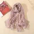 thumbnail image 2 of Nochalofo Scarf for Women Classic Leopard Print Chiffon Scarf Thin Shawl Pinkone Size, 2 of 3
