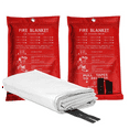 thumbnail image 5 of 4PCS Emergency Fire Blanket, Fire Blanket, Fire Suppression Blanket for Kitchen, Grill, Fireplace (39.4Inch x 39.4Inch), 5 of 8