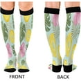 thumbnail image 2 of Coolnut 1 Pack Pineapple Flowers Tropical Leave Compression Socks for Women Men Knee High Stocking for Running,Athletic,Medical, 2 of 6
