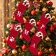 thumbnail image 3 of Medias navideñas Medias navideñas Pequeñas letras bordadas de punto Medias colgantes de Navidad Decoraciones para fiestas navideñas Súper suaves Regalo navideño, 3 of 6