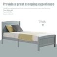 thumbnail image 5 of LEGAHOME Twin Size Bed Frame, Wood Platform Bed with Headboard, Strong Wooden Slat Support, Twin Bed Frame for Boys Girls, No Box Spring Needed, Gray, 5 of 11