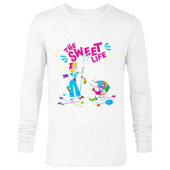 Disney and Pixar’s Toy Story Bo Peep The Sweet Life - Long Sleeve T-Shirt for Men - Customized-White