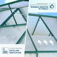 thumbnail image 5 of Greenhouse 6x7 FT Aluminum-Framed Heavy Duty Polycarbonate with Quick Setup Structure and Roof Vent Large Enhanced Outdoors Green House Kit,Green, 5 of 8