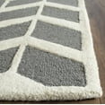 thumbnail image 3 of SAFAVIEH Cambridge Austyn Geometric Wool Runner Rug, Dark Gray/Ivory, 2'6" x 8', 3 of 7