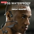 thumbnail image 7 of MZYMI Wireless Neckband Headset A18 Bone Conduction Sport Headset IP56 Waterproof Running Earphone Built-in Mic For Android iOS, 7 of 7