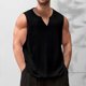 thumbnail image 1 of pstuiky Camisetas sin mangas, Top deportivo informal, transpirable, elástico y de color liso para hombre con cuello en V Tops elegantes para mujer m, 1 of 8