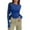 Blue #114, variant on Womens Long Sleeve Crewneck Tops Basic Slim Fitted Shirts Fashion 2026 Going Out Y2k Clothes Teen Girl Outfits Camel XS