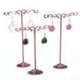 thumbnail image 4 of transemion 3x Iron T Bar Earring Necklace Jewelry Display Stand Rack Copper-Balance, 4 of 9
