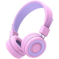 thumbnail image 1 of Auriculares para Niños iclever BTH02 Inalámbricos con mic 22H Bluetooth 5.0 Sonido estéreo rosa, 1 of 3