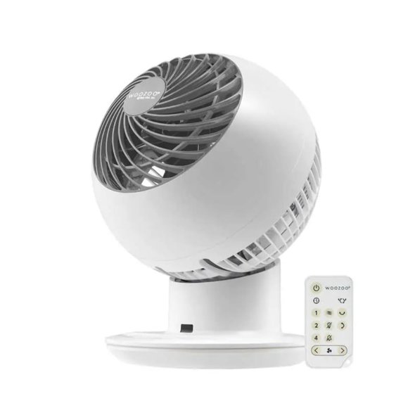 IRIS Woozoo Globe Multi-Directional 5-Speed Oscillating Fan [2024 Model] Small White