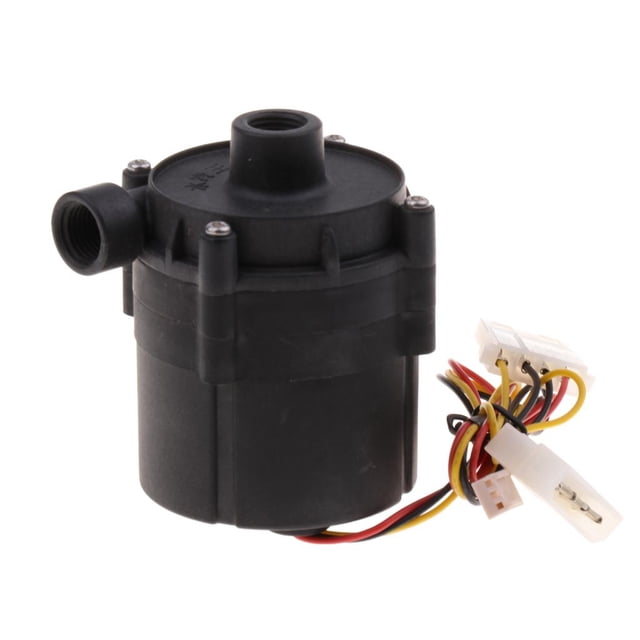 DC 12V 1.5A Bomba De Enfriamiento De Agua Silenciosa Para Computadoras De Escritorio Sistema De Refrigeración Líquida Negro shamjiam Bomba de enfriamiento de agua de la CPU del ABS