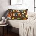 thumbnail image 6 of Naloa Happy Thanksgiving With Gnome Pillowcase, Throw Pillowcase, Wrinkle-Free, Stain-Resistant with Hidden Zipper for Bedroom Sofa-14"x20", 6 of 6