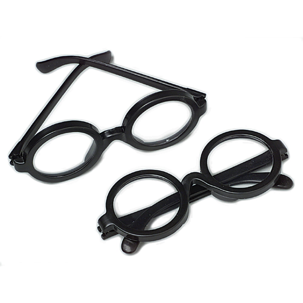 Harry Potter Glasses No Lenses Black Cosplay Costume Dress Up 5.5” US Seller