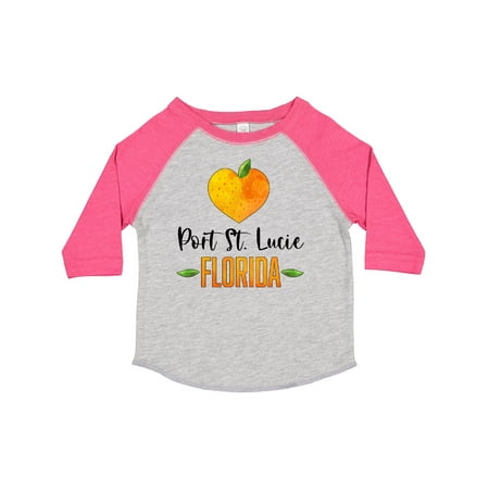 

Inktastic Port St Lucie Florida Orange in Heart Gift Toddler Boy or Toddler Girl T-Shirt