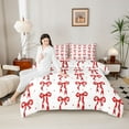 thumbnail image 4 of Castle Fairy Kawaii Ribbon Bowtie Queen Comforter Set,Princess Bedding Comforter Set, 4 of 8