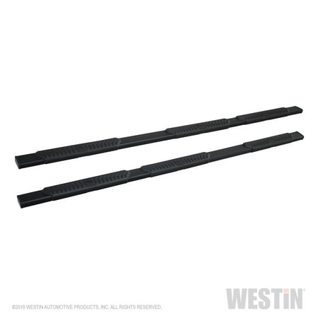 - Westin 28-534575 R5 Modular Wheel-to-Wheel Nerf Step Bar; 5 in. Black; Incl. Hardware; No Drilling Required;