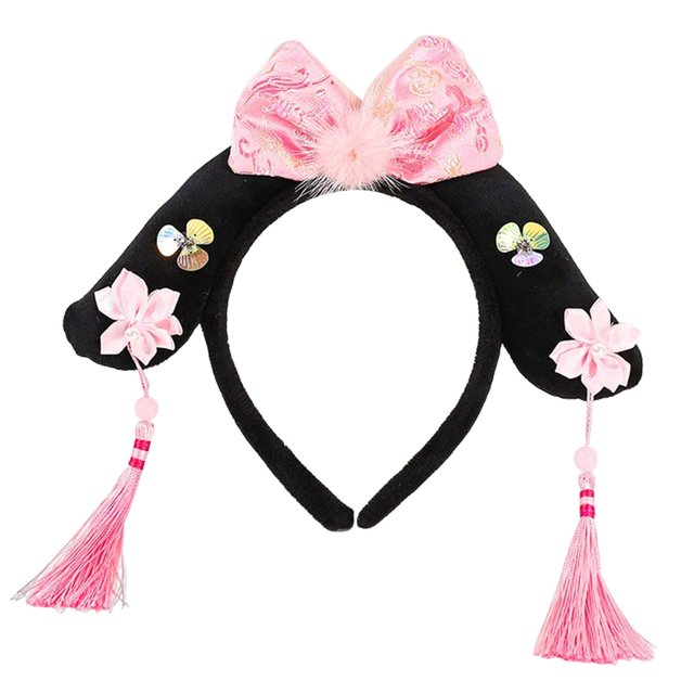 Diadema de princesa china antigua, , decoración de vestir, diadema antigua china para disfraces, carnaval, fiestas, accesorios para el cabello Lazo rosa Colco sombreros de cosplay