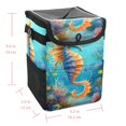 thumbnail image 5 of Hippocampus Foldable Car Trash Bin with Lid and Leak-proof Hanging Storage Bag Mini Trash Can Car Garbage Can, 5 of 6