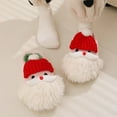 thumbnail image 4 of Fuzzy Slippers For Women Christmas Deer Closed Toe Flat Bottom Warm Slippers Warm Cozy Winter House Slippers Bedroom Indoor House Shoes, 4 of 6