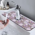 thumbnail image 7 of Xecao Owl And Floral for Kitchen Sink Splash Guard Faucet Mat , Faucet Guard & Draining mat, (15" X 5.5" ), 7 of 7