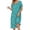 Green_Little Flower, variant on Women Nightgowns with Pockets Button Front Henley NeckHouse Dresses Ruffle Hem Nightdress Sleepwear Short Sleeve Pajamas Dress