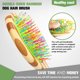thumbnail image 3 of Dog Brush for Grooming, Cat Brush for Long & Short Hairs, Fur Remover & Soft Massage for Dogs & Cats Grooming Comb - Detangling & Deshedding & Dirt Cleaning, Natural Bamboo… Ormromra WRMH-356, 3 of 7