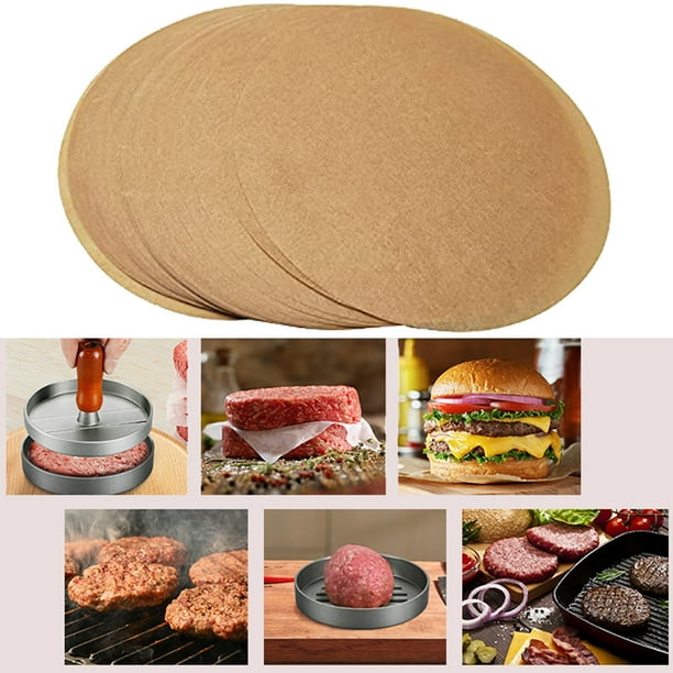 200Pcs Burger Patty Paper Meat Separator Waterproof Oilproof Square