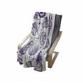 thumbnail image 4 of Outer Space Soft Flannel Fleece Blanket, Minimalist Space Graphic Satellite Orbit Radar Saturn Telescope Space Theme, Cozy Plush for Indoor and Outdoor Use, 60" x 80", Purple White, by Ambesonne, 4 of 6