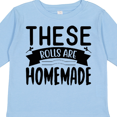 thumbnail image 4 of Inktastic Thanksgiving These Rolls Are Homemade Boys or Girls Long Sleeve Toddler T-Shirt, 4 of 5