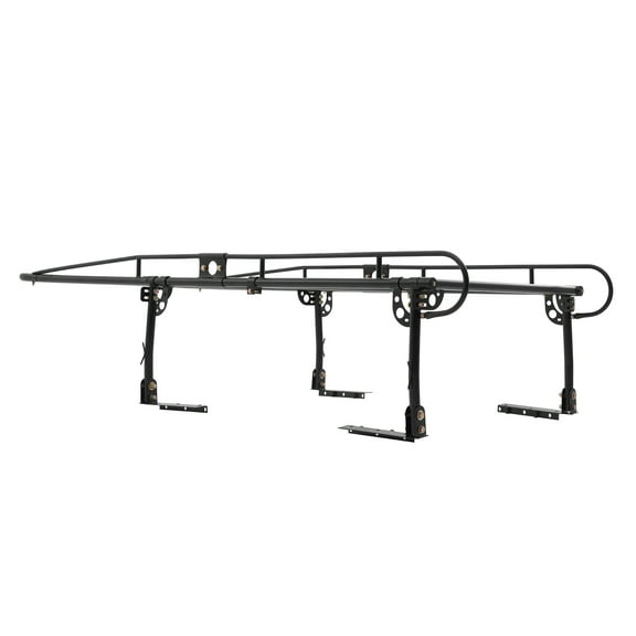 KFFKFF Truck Rack, Capable of Supporting 1000 LBS / 454 KG, Truck Racks with Installation Options of Drilling or Non-Drilling for Bulky or Heavy Items, Adjustable Width from 43.3-63 inches for Kayak