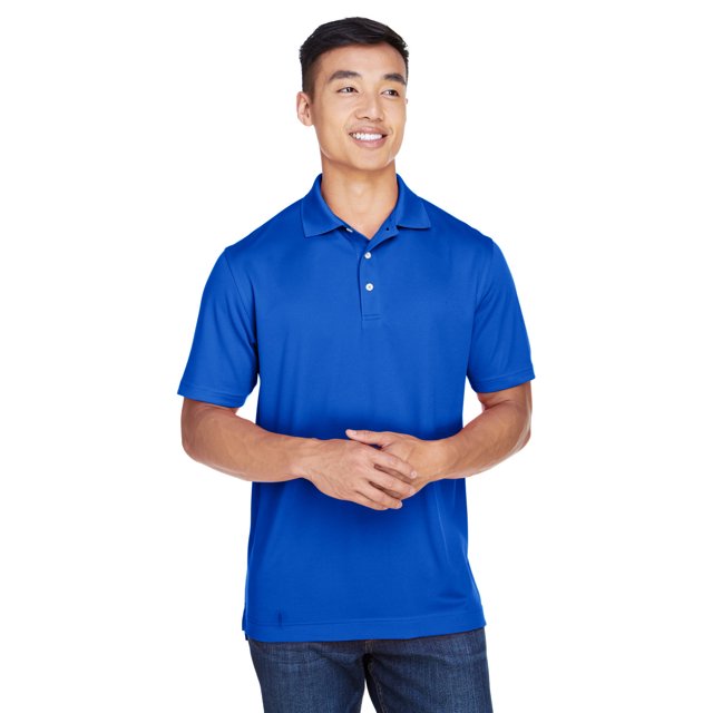 Polo de malla doble para hombre TRUE ROYAL S harriton M353