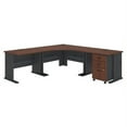 thumbnail image 2 of Bowery Hill 84" Corner L-Shaped Desk in Hansen Cherry, 2 of 3