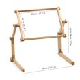 thumbnail image 4 of 11.8in x 15.7in Needlework Table and Lap Hands-Free Stand with Adjustable Frame Made of Organic Beech Wood Tapestry Cross Stitch Embroidery Frame Holder, 4 of 8