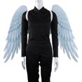 thumbnail image 2 of BYHONG Carnival Carnival Props Adult Party Fancy Dress Foldable Angel White One Size, 2 of 4