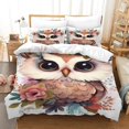 thumbnail image 2 of Arijorja Owl Duvet Cover Animal Bedding Set Comforter Cover Animal Pattern Bedspread Cover Room Decor Double, 2 of 4
