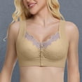 thumbnail image 3 of MEICHEN Womens Front Closure Wireless Bras Padded Full Coverage Comfort Everyday Bralettes Seamless Underwear, 3 of 4
