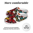 thumbnail image 6 of Lsque Retro Floral Butterfly Pattern Womens Comfort Cotton on Scuff With Memory Foam and Anti-skid Sole Slipper-40/41, 6 of 7