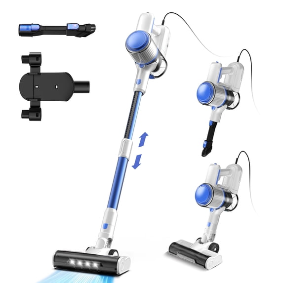 Pre-Owned Used Corded Stick Vacuum - 26Kpa 600W Powerful Suction, LED Floor Head | Lightweight Handheld for Carpet, Hard Floor & Pet Hair