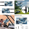 thumbnail image 5 of Jeiento Blue Marble Pattern Golf Cart Seat Covers 4 Pack with Golf Cart Steering Wheel Cover and 2PCS Golf Cart Flags Golf Cart Seat Protector 13-14 Inch Steering Wheel Covers, 5 of 5