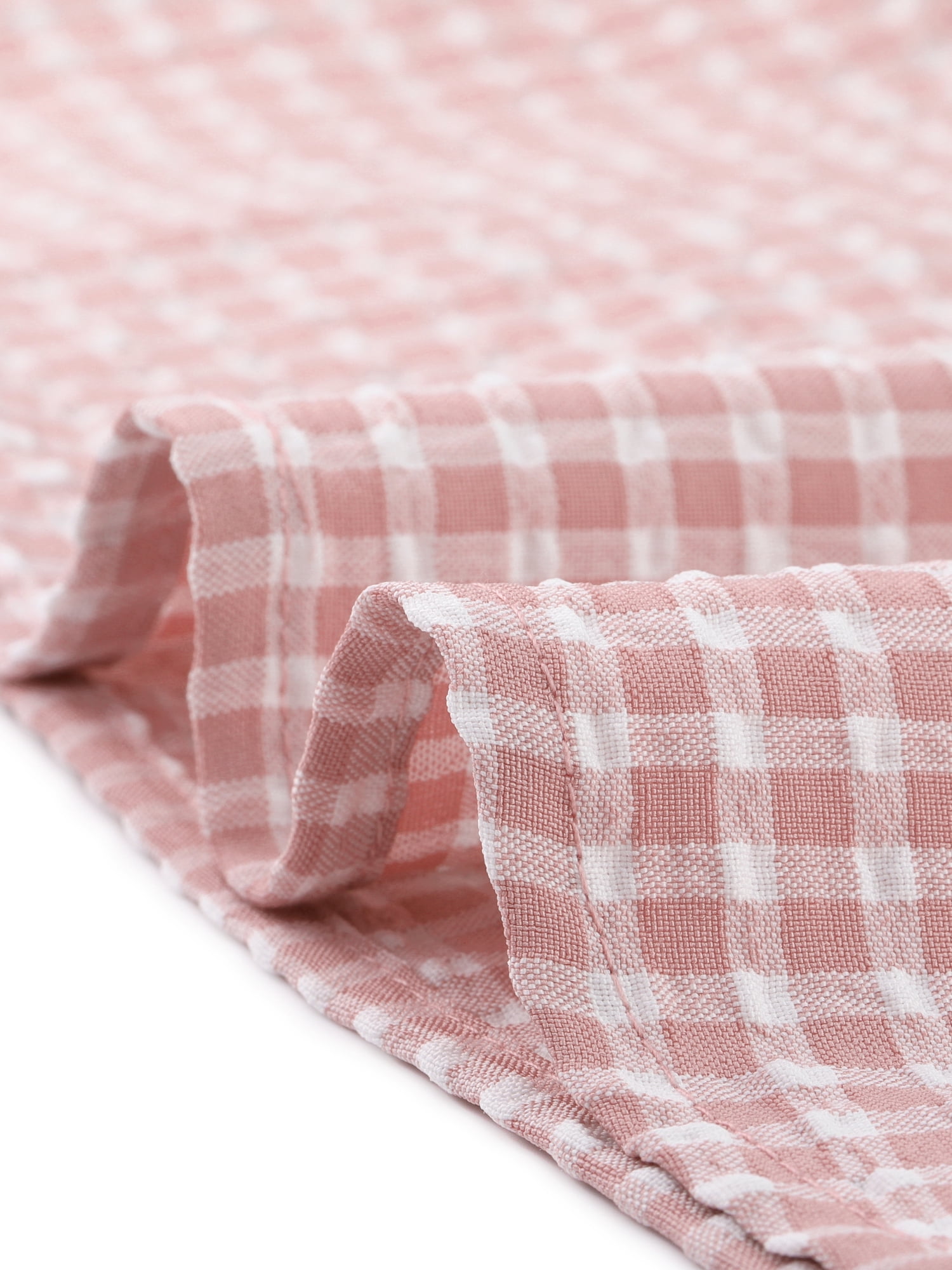 DARING DIVA Short Sleeve Casual Checked Top M Pink