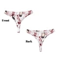 thumbnail image 3 of Fotbe Watercolor Wine Tanga Sin Costuras para Mujer con Estampado – Panties Invisibles, Transpirables y Cómodos para Uso Diario-X-Large, 3 of 6