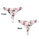 thumbnail image 3 of Balery Watercolor Wine Tangas de Algodón para Mujer con Estampado – Ropa Interior Sexy, Transpirable, G-string-Medium, 3 of 6