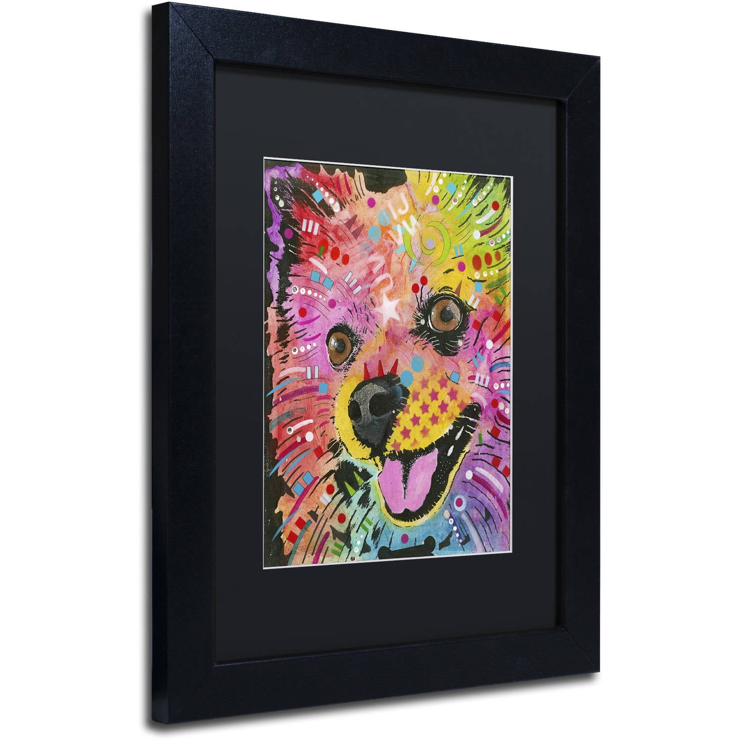 Trademark Fine Art "15" Canvas Art by Dean Russo, Black Matte, Black Frame