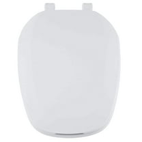 Eljer Emblem Elongated Square Toilet Seat in White