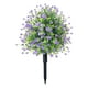 thumbnail image 2 of Arbustos de árboles topiarios artificiales Plantas falsas para exteriores con arbustos con estacas de tierra para Violeta, 2 of 9