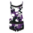 thumbnail image 3 of Brilliant Black and Friday/Cyber .Monday Deals Lingerie for Womens Plus Size Women's Two-Piece Home Suit European and American Fashion Casual Camouflage Printing Lace Pajama Suit(Purple,S), 3 of 4