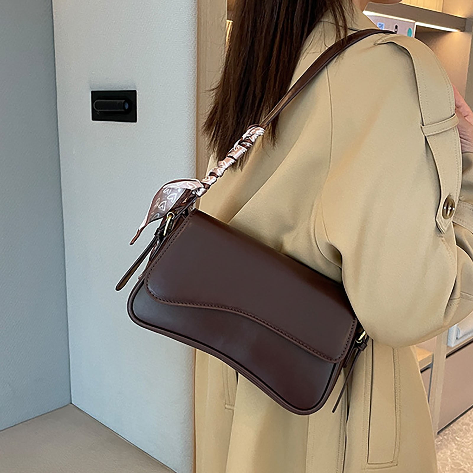 Jierger Small Shoulder Bag Purse for Women Handbag Clutch Purse Classic Retro Crossbody Bag Satchel for Women Shoulder Purses and Handbags for Men Women Outdoor Travel Work